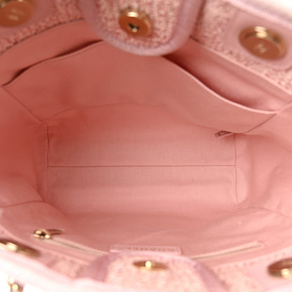 Chanel Lurex Boucle Mini Deauville Tote Pink 5 of 10