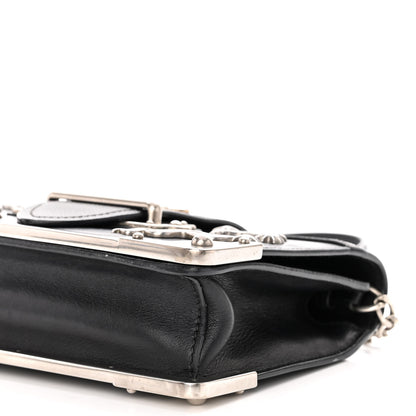Prada City Calf Saffiano Cahier Astrology Bag Black 9 of 10