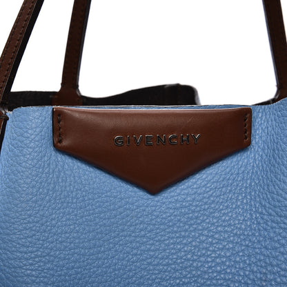Givenchy Grained Calfskin Large Antigona Tote Blue Brown 9 of 15
