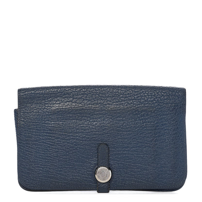 Hermes Chevre Mysore Dogon Duo Wallet Bleu De Prusse 1 of 10