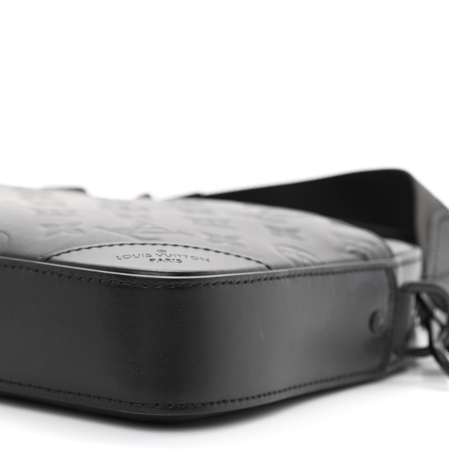 Louis Vuitton Calfskin Monogram Shadow Duo Messenger Black 9 of 9