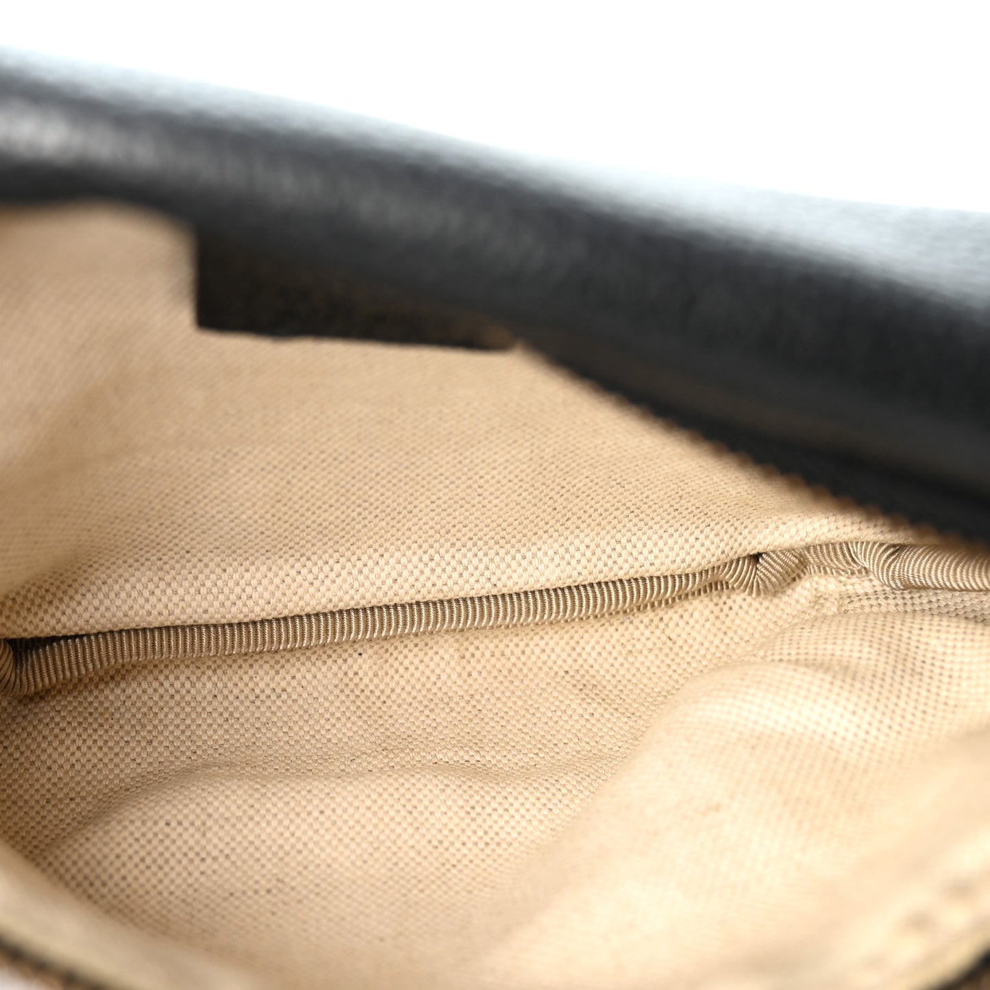 Grained Calfskin Small Logo Belt Bag Black