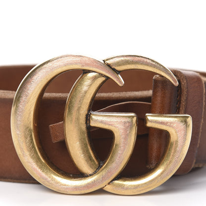 Gucci Faded Calfskin Double G 40mm Belt 85 34 Cuir 9 of 10