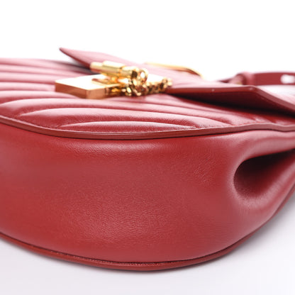 Chloe Calfskin Quilted Mini Drew Bijou Shoulder Bag Dahlia Red 9 of 11