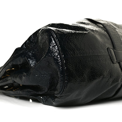 Jimmy Choo Crushed Patent Riki Bag Blue 8 of 14