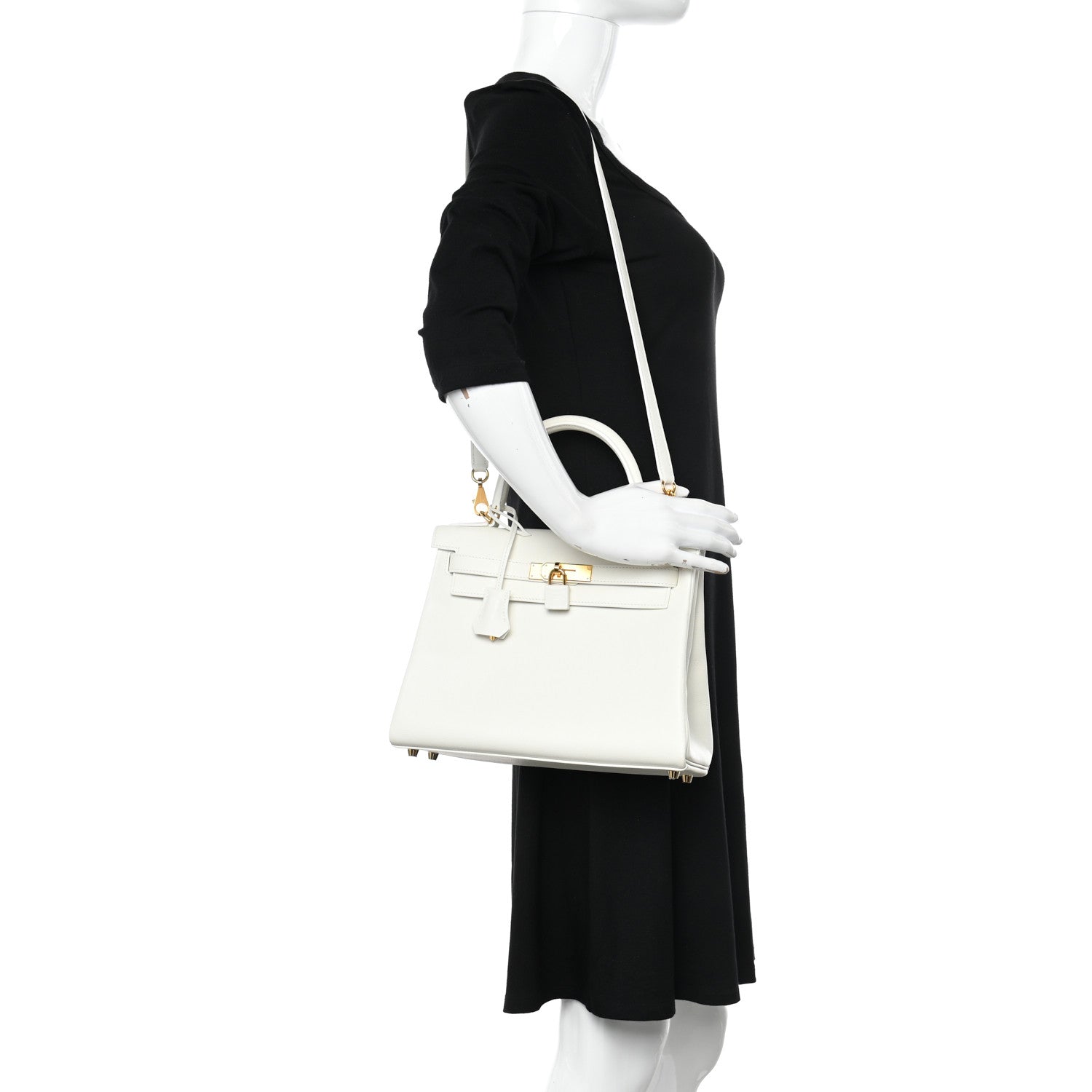 Hermes Evercolor Kelly Retourne 28 White 2 of 9