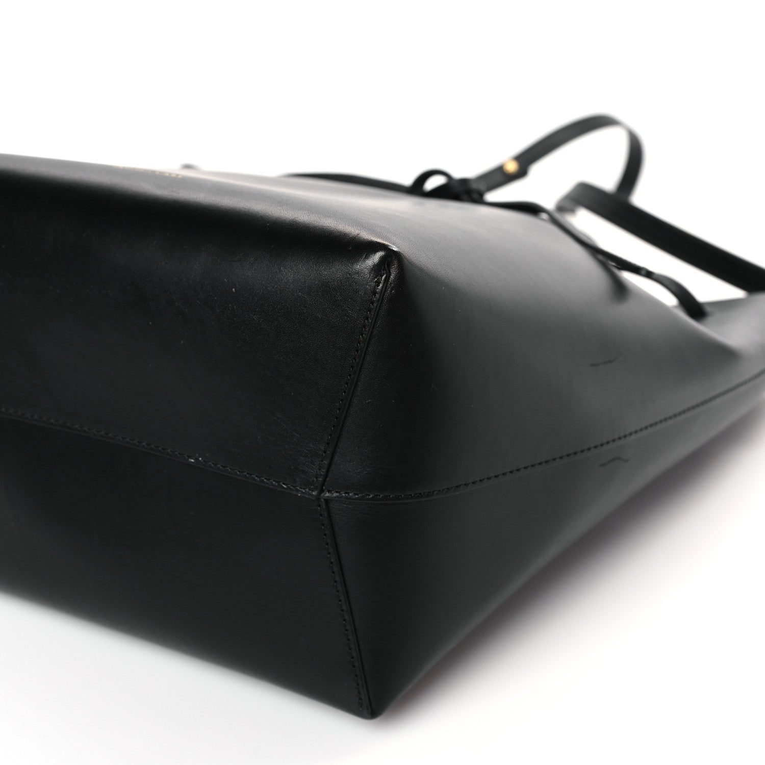 Mansur Gavriel Vegetable Tanned Calfskin Bucket Bag Black Flamma 8 of 8