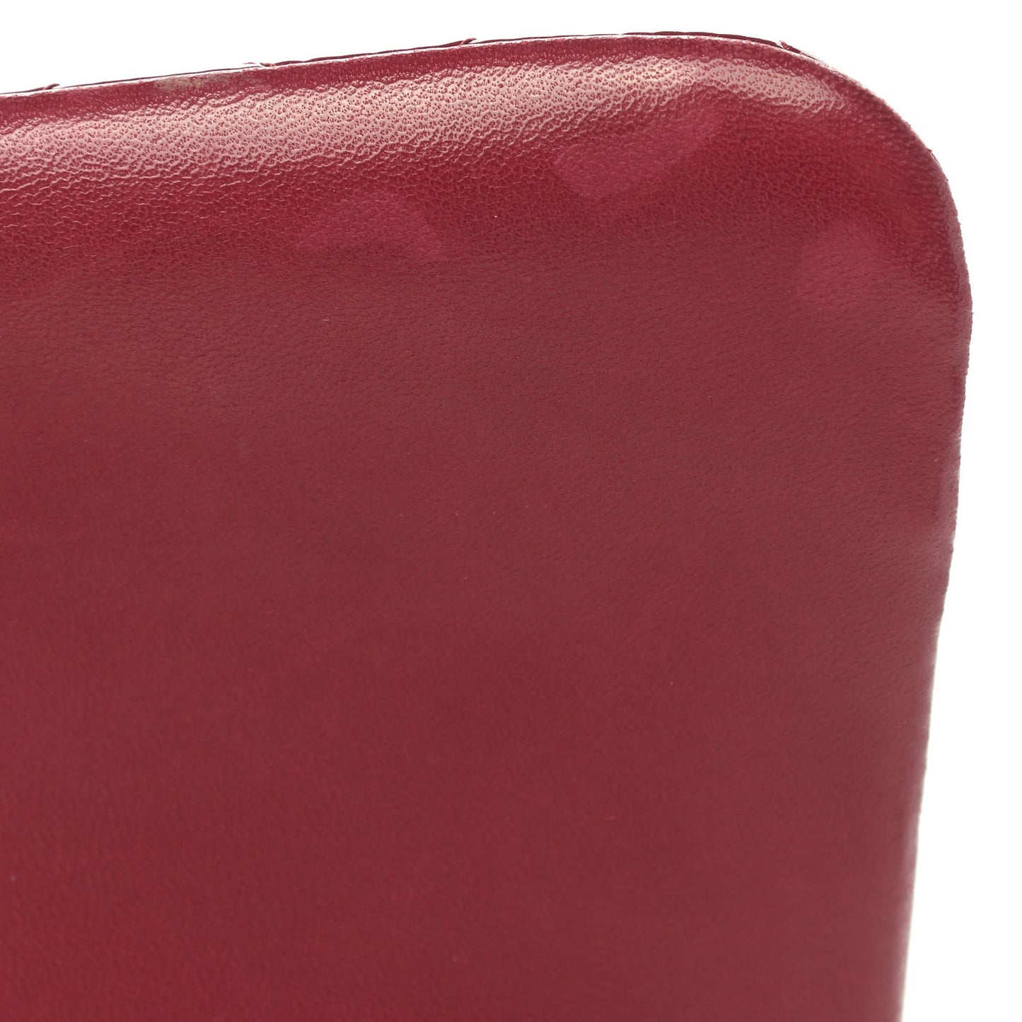 Patent Quilted Jumbo Double Flap Red