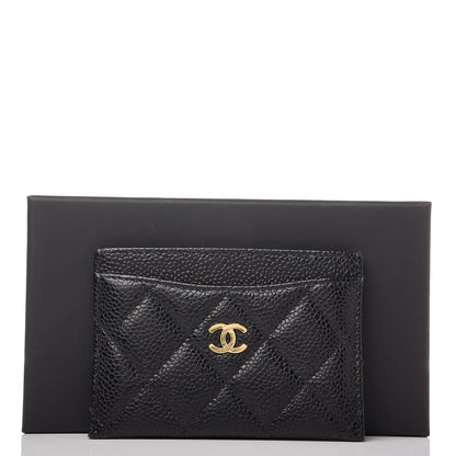 Chanel Caviar Quilted Card Holder Black 9 of 9