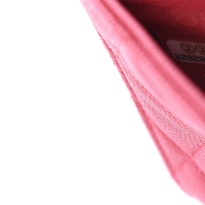 Chanel Caviar Quilted Long Flap Wallet Dark Pink 8 of 12