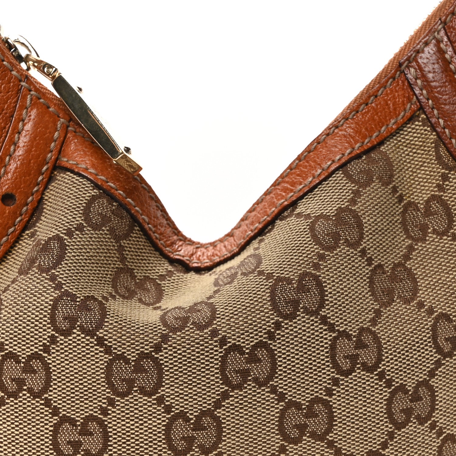 Gucci Monogram Mini Glam Hobo Tan 8 of 10