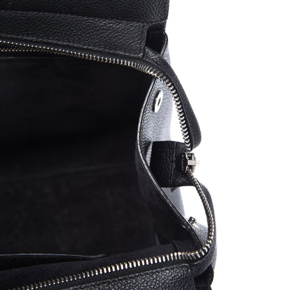 Saint Laurent Grained Calfskin Small Cabas Rive Gauche Black 13 of 13