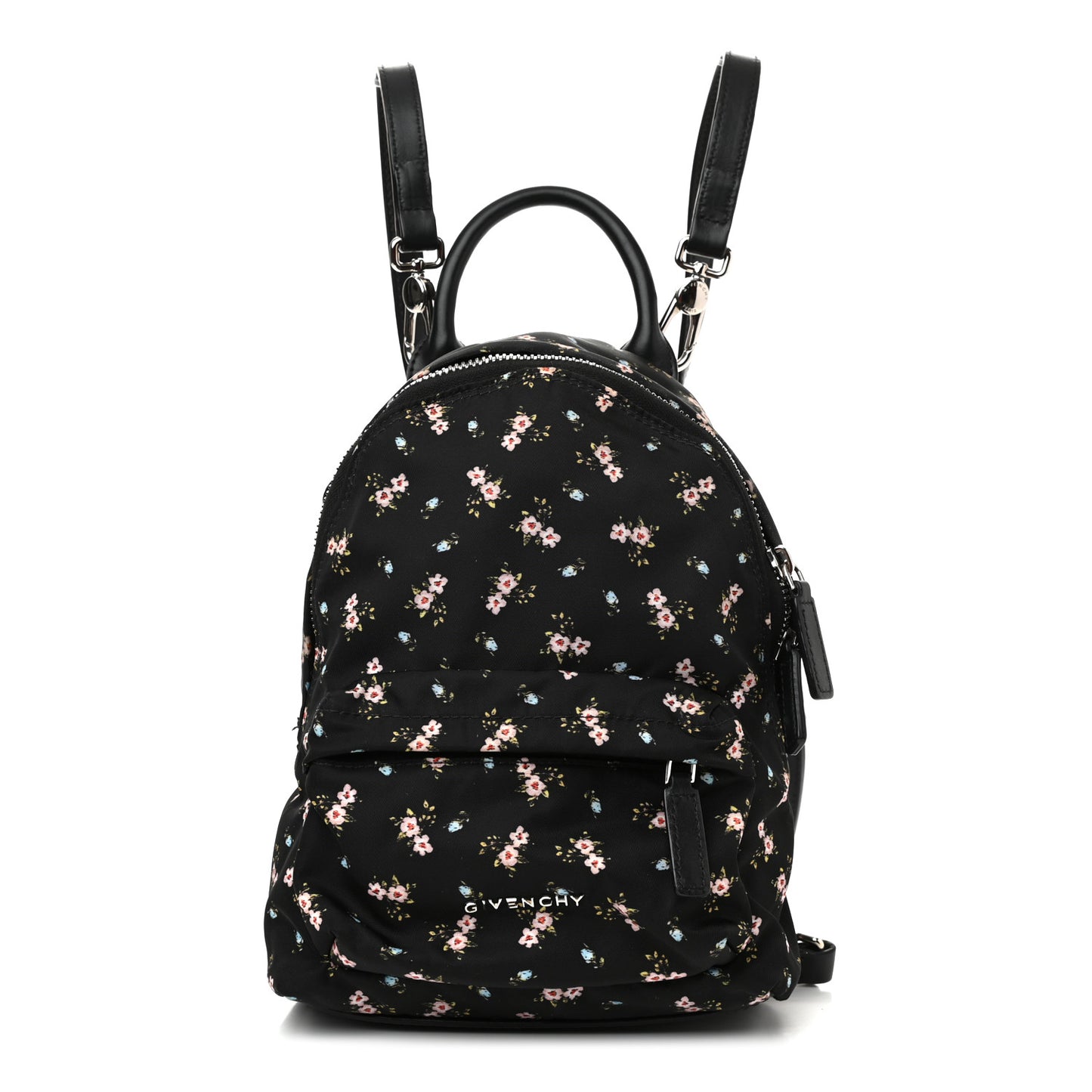 Tech Twill Nylon Hibiscus Print Nano Backpack Multicolor