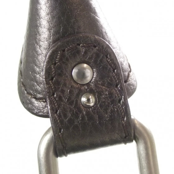 Leather Paddington Front Pocket Tote Bronze