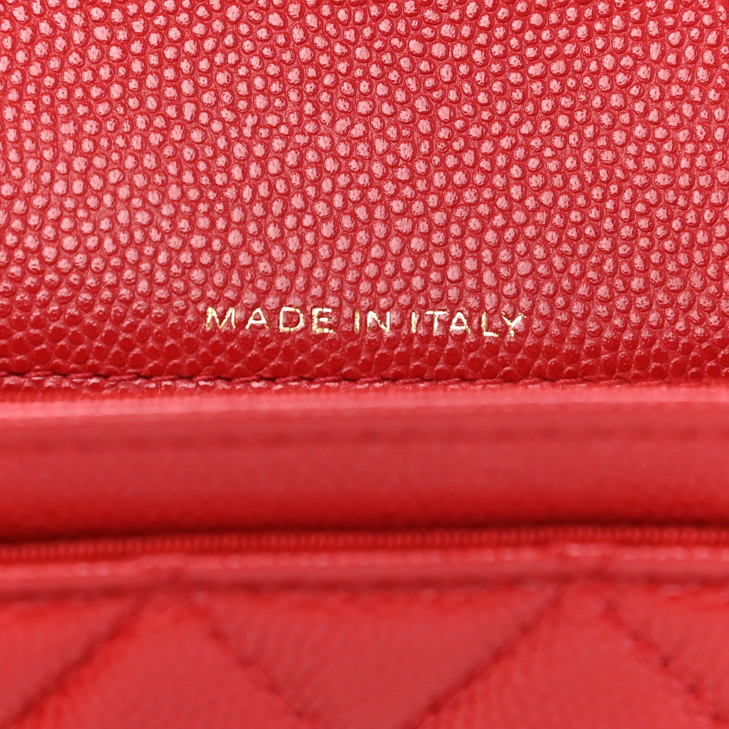 Chanel Caviar Quilted Flap Card Holder Wallet Red 7 of 9