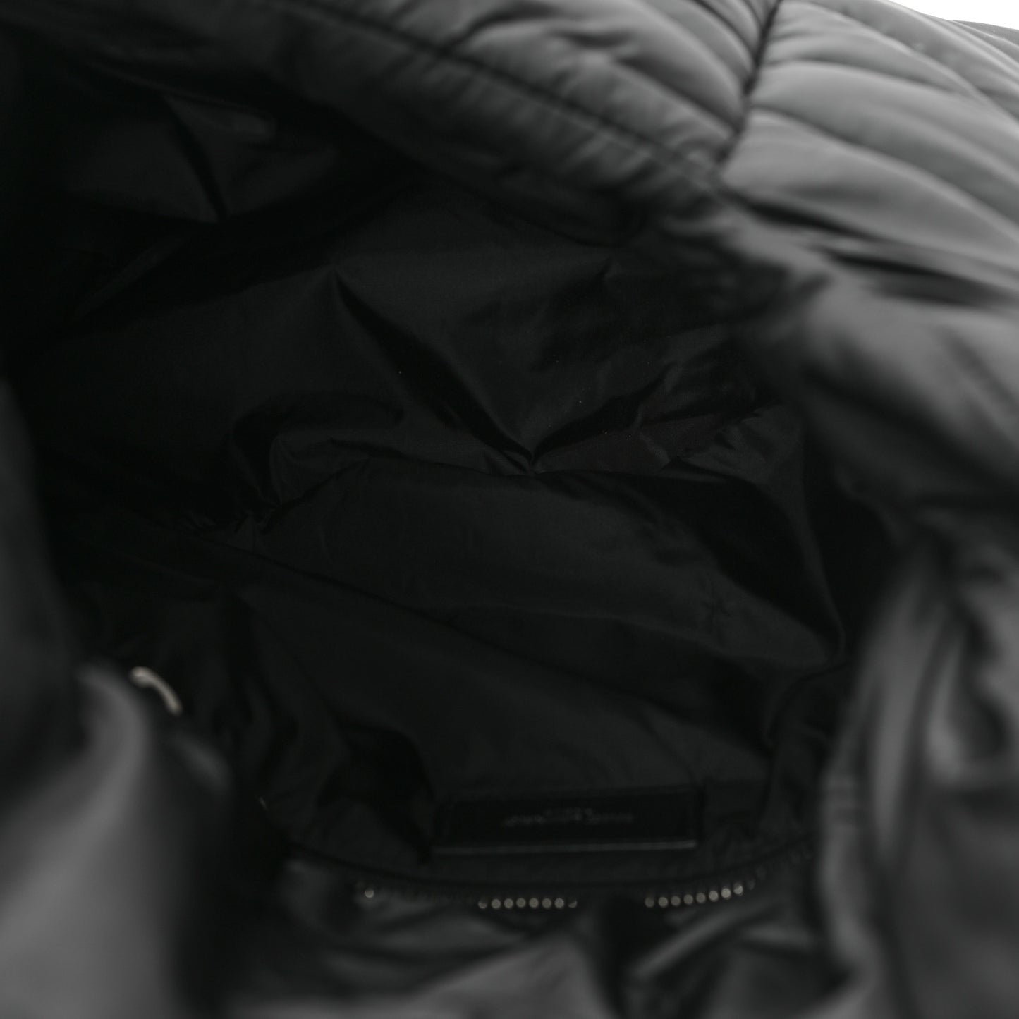 Econyl Nylon Lou Puffer Messenger Black
