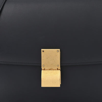 Celine Box Calfskin Medium Classic Box Flap Bag Navy 9 of 12