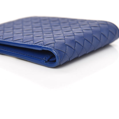 Bottega Veneta Nappa Intrecciato Crocodile Bi-Fold Wallet Cobalt Blue 9 of 9