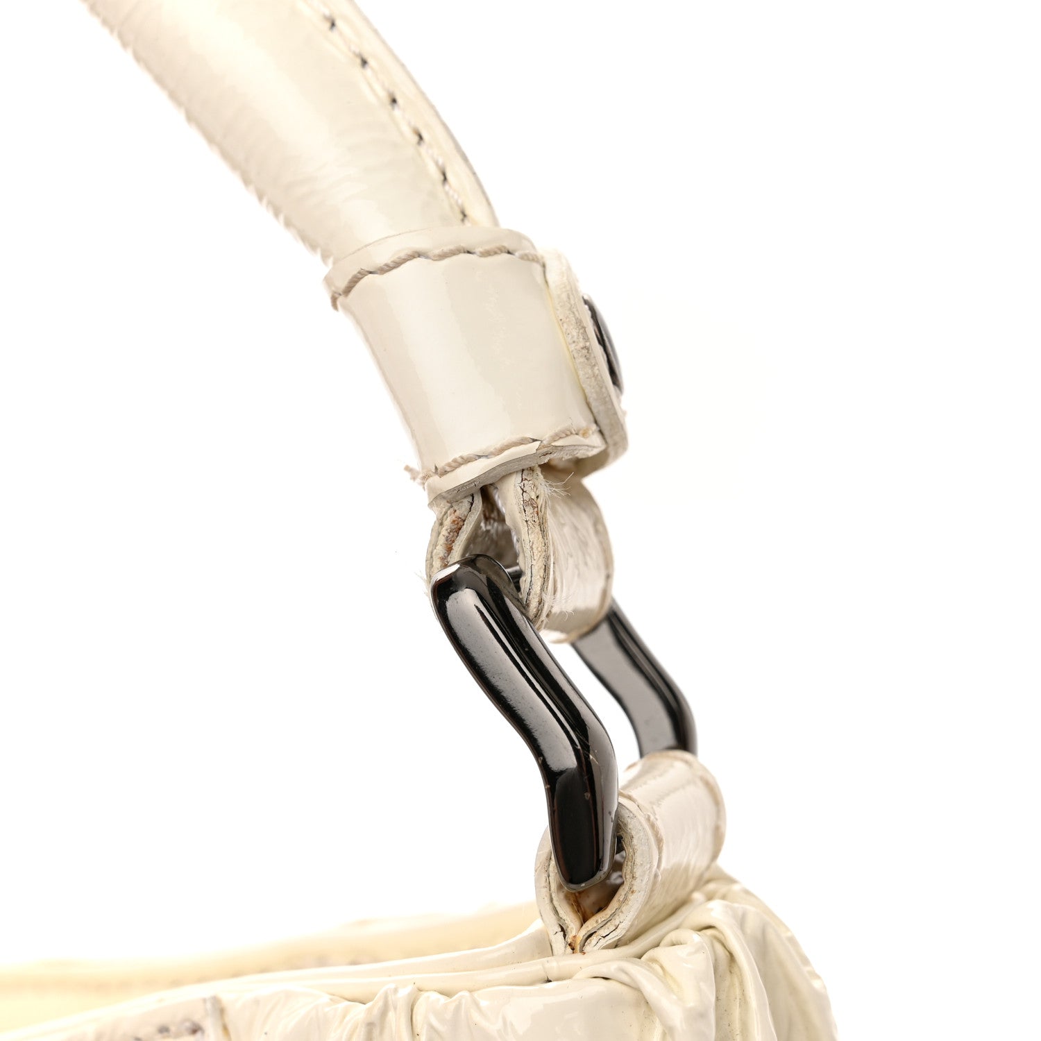 Burberry Patent Canvas Woven Nova Check Shoulder Bag White 13 of 15