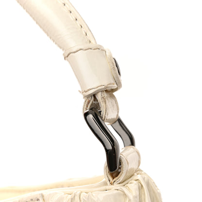 Burberry Patent Canvas Woven Nova Check Shoulder Bag White 13 of 15