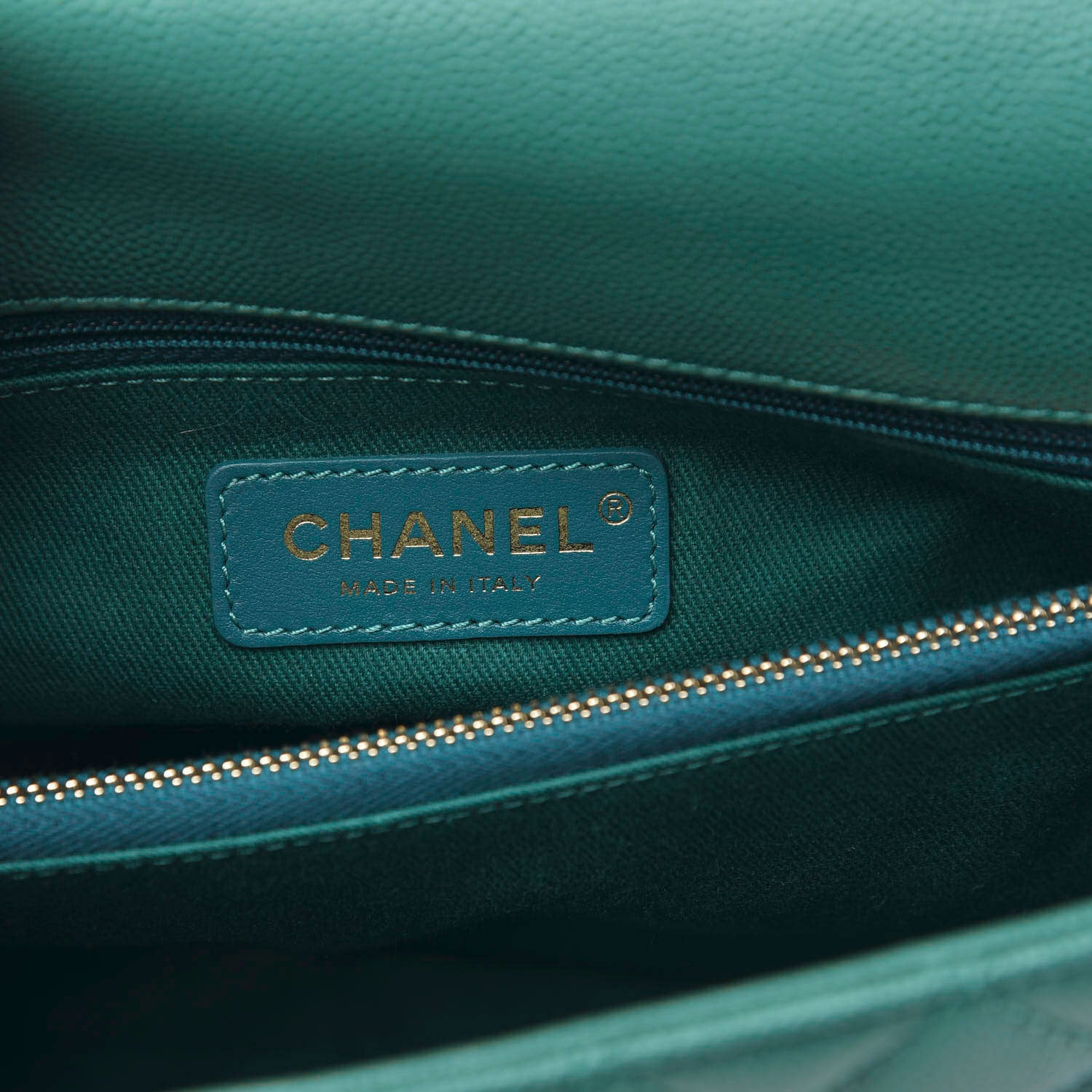 Chanel Caviar Lizard Quilted Small Coco Handle Flap Green 8 of 10