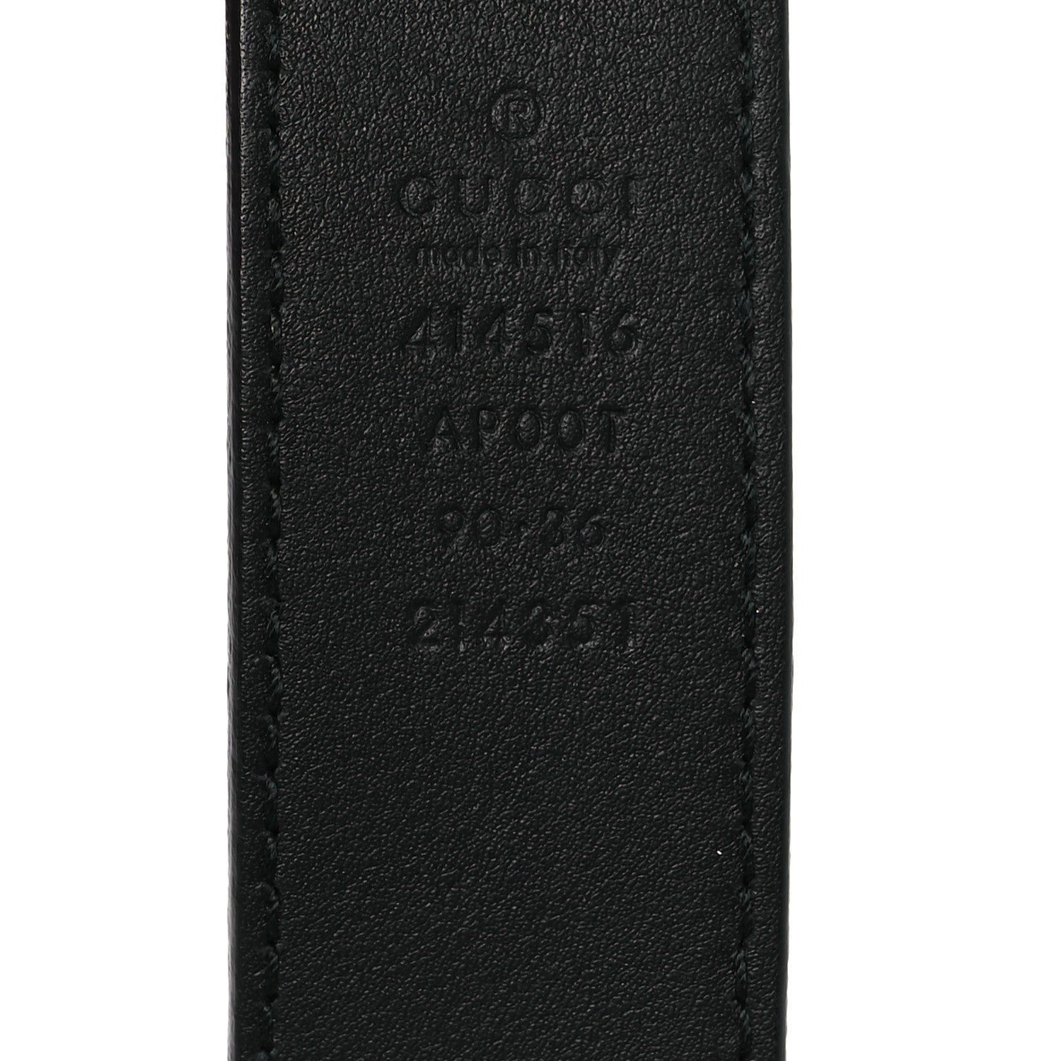 Gucci Calfskin Double G 40mm Belt 90 36 Black 5 of 9