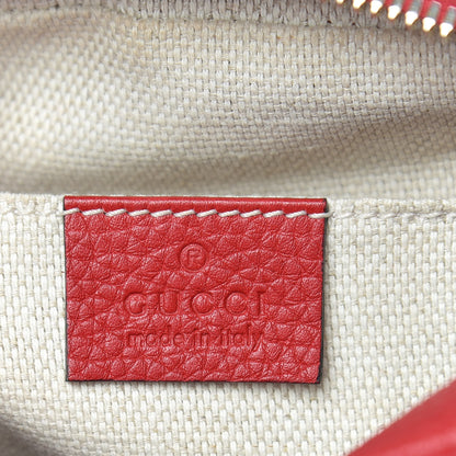 Gucci Pebbled Calfskin Small Soho Disco Bag Tabasco Red 10 of 11