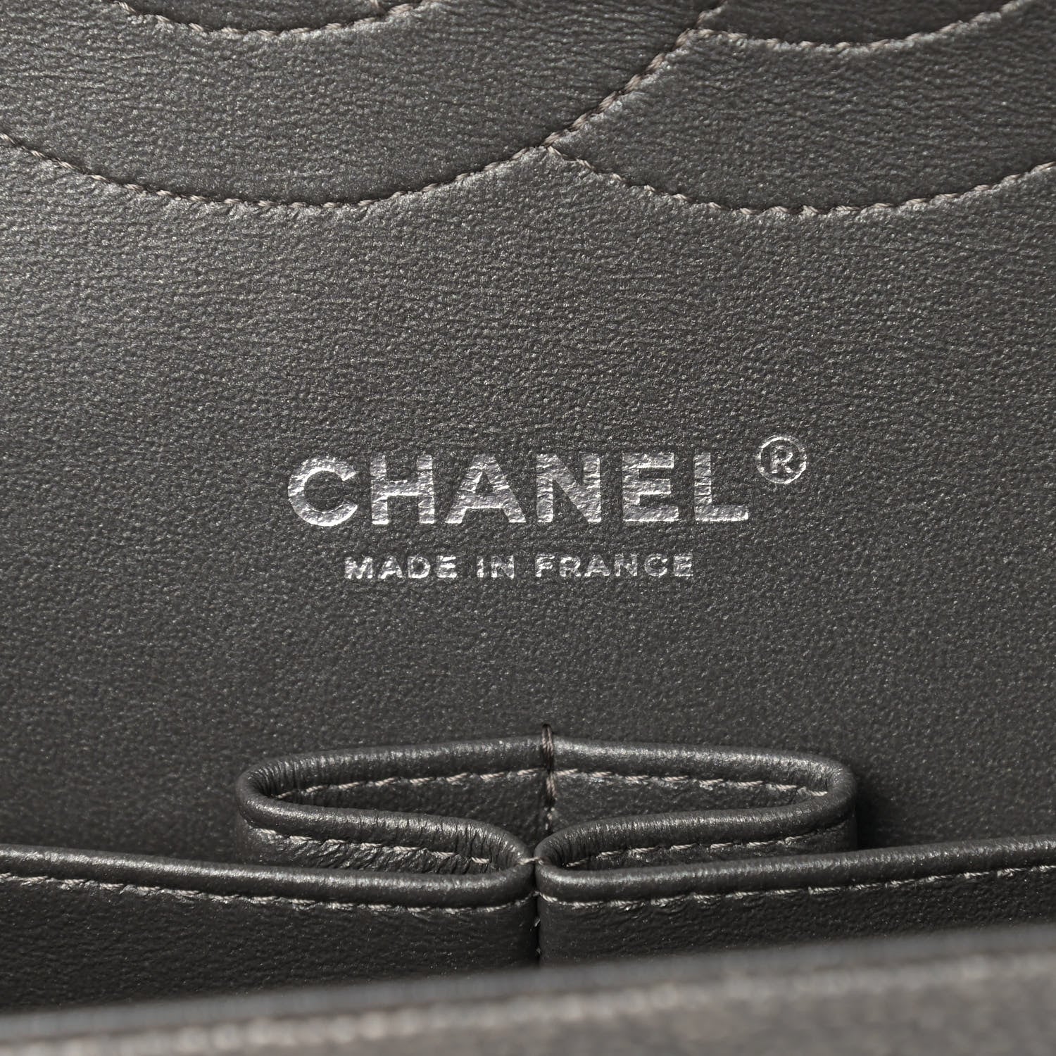 Chanel Iridescent Caviar Quilted Jumbo Double Flap Dark Silver 6 of 9