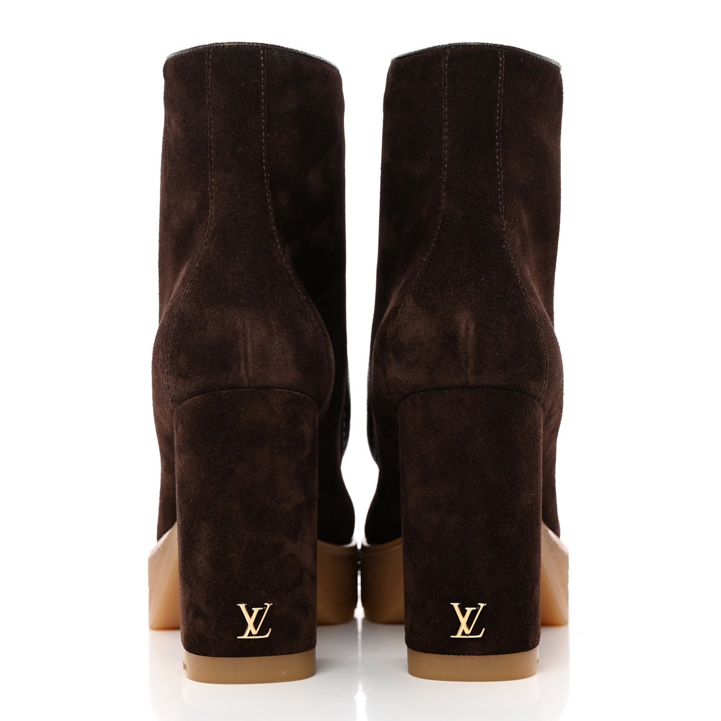 Suede Monogram Ankle Boots 40