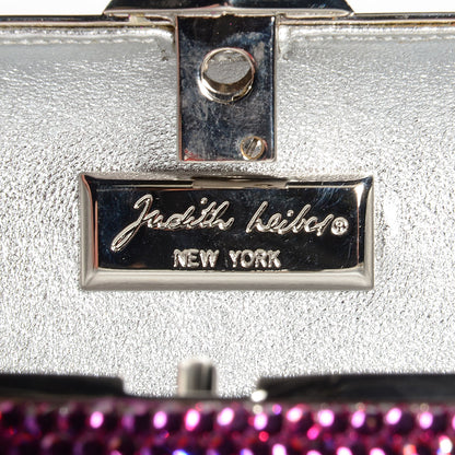 Judith Leiber Crystal Minaudiere Clutch Fuchsia 6 of 6
