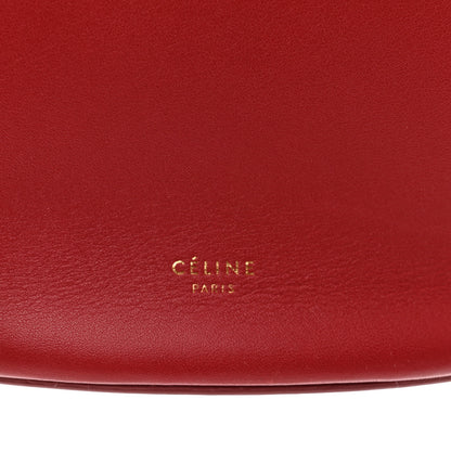 Celine Smooth Calfskin Clasp Bucket Bag Red 6 of 14