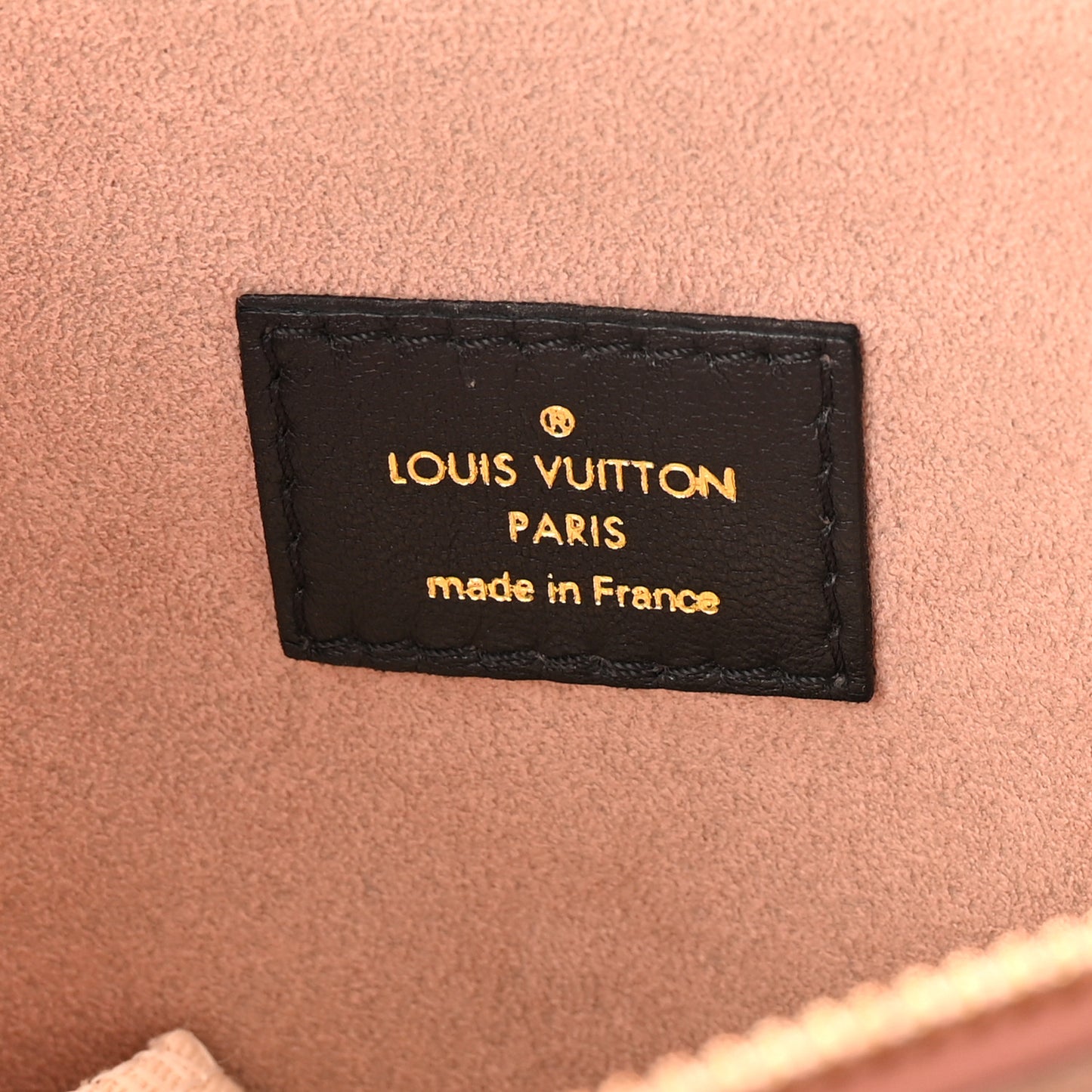 Lambskin Embossed Monogram Coussin PM Black