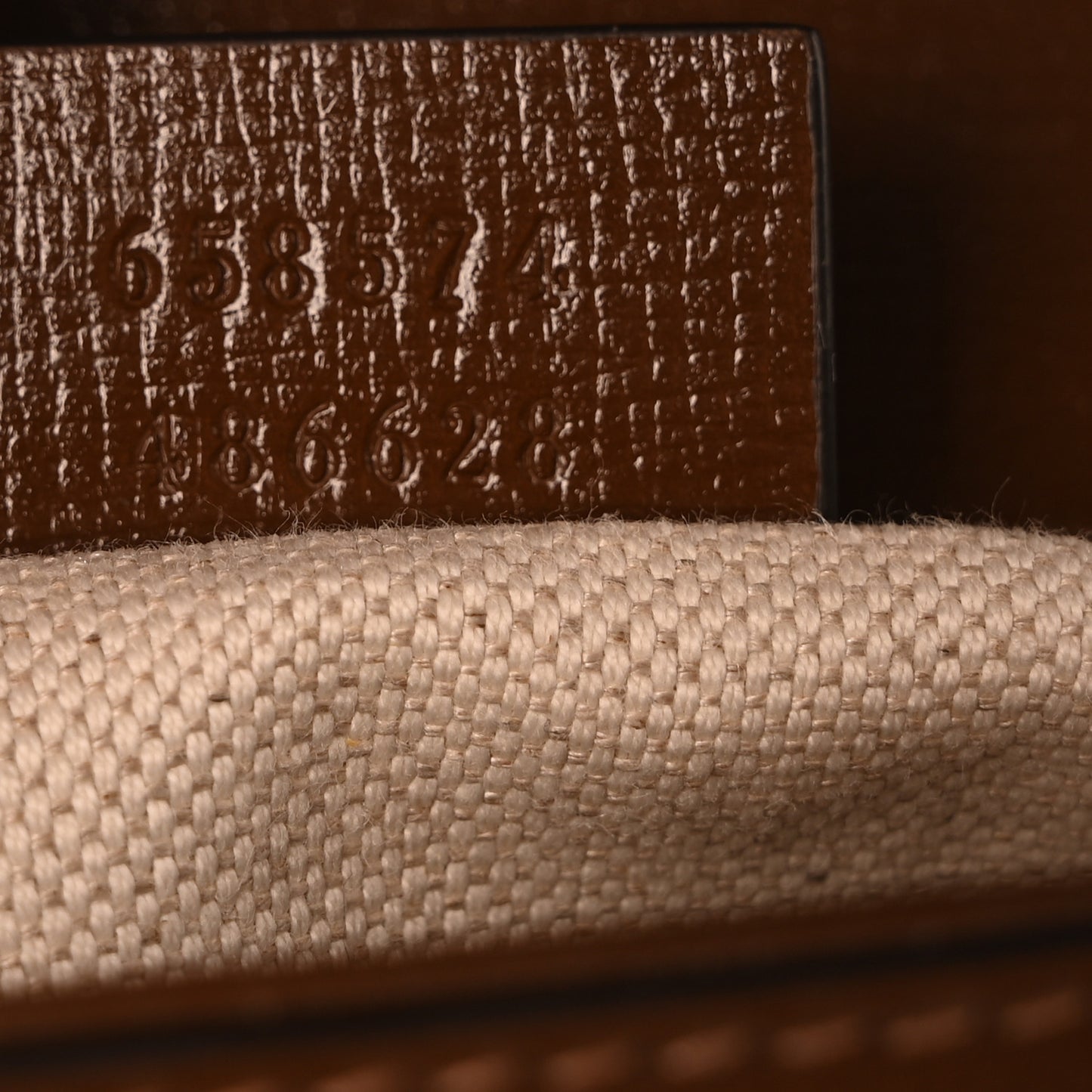GG Supreme Monogram Azalea Calfskin Web Mini Horsebit 1955 Shoulder Bag Beige Ebony Brown Sugar
