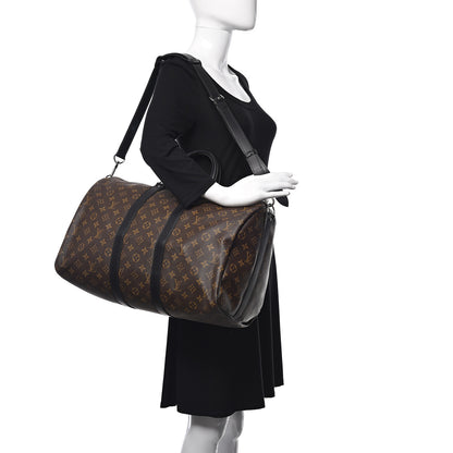 Louis Vuitton Monogram Macassar Keepall Bandouliere 45 2 of 11