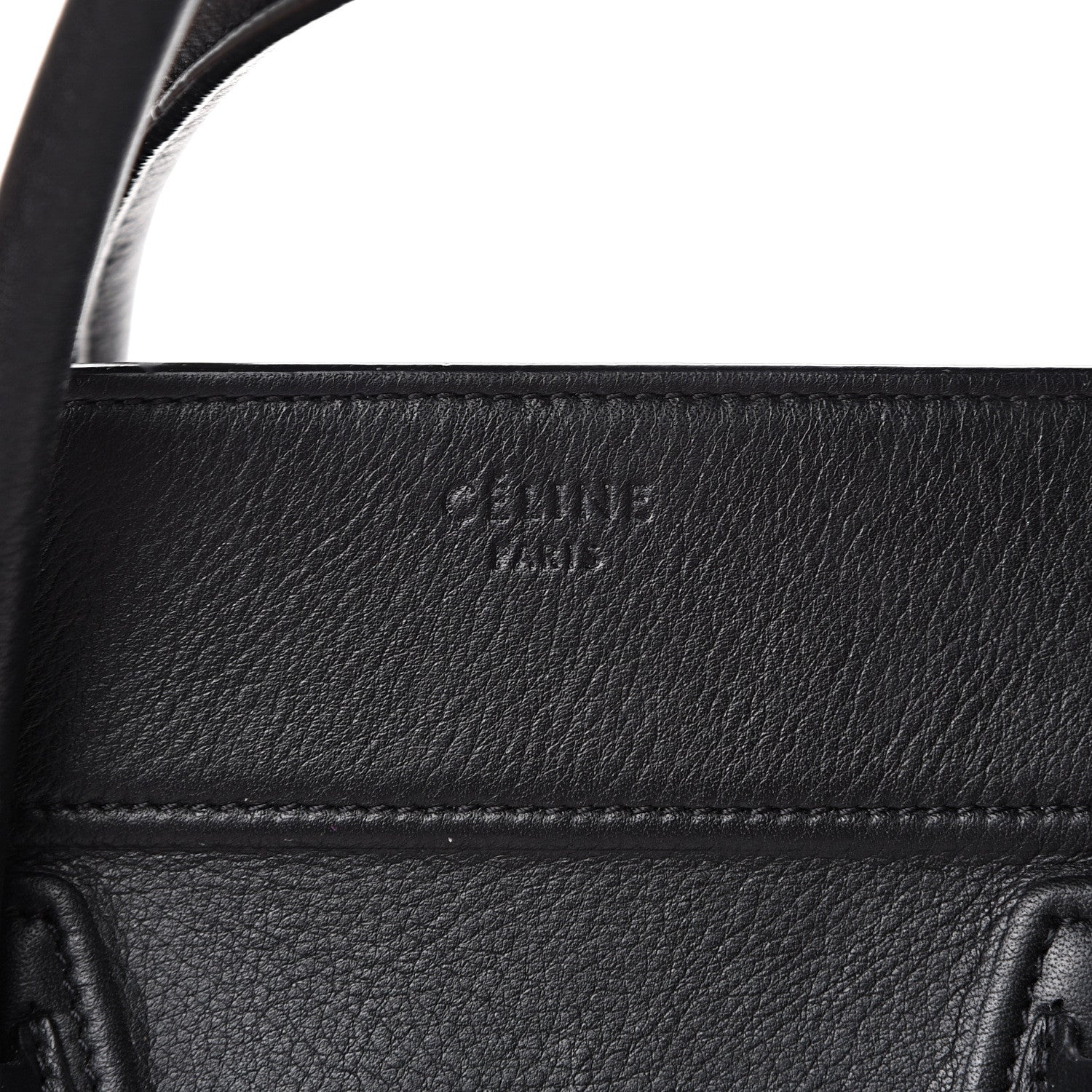 Celine Supple Calfskin Medium Phantom Luggage Black 5 of 17