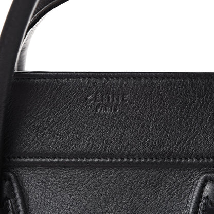 Celine Supple Calfskin Medium Phantom Luggage Black 5 of 17
