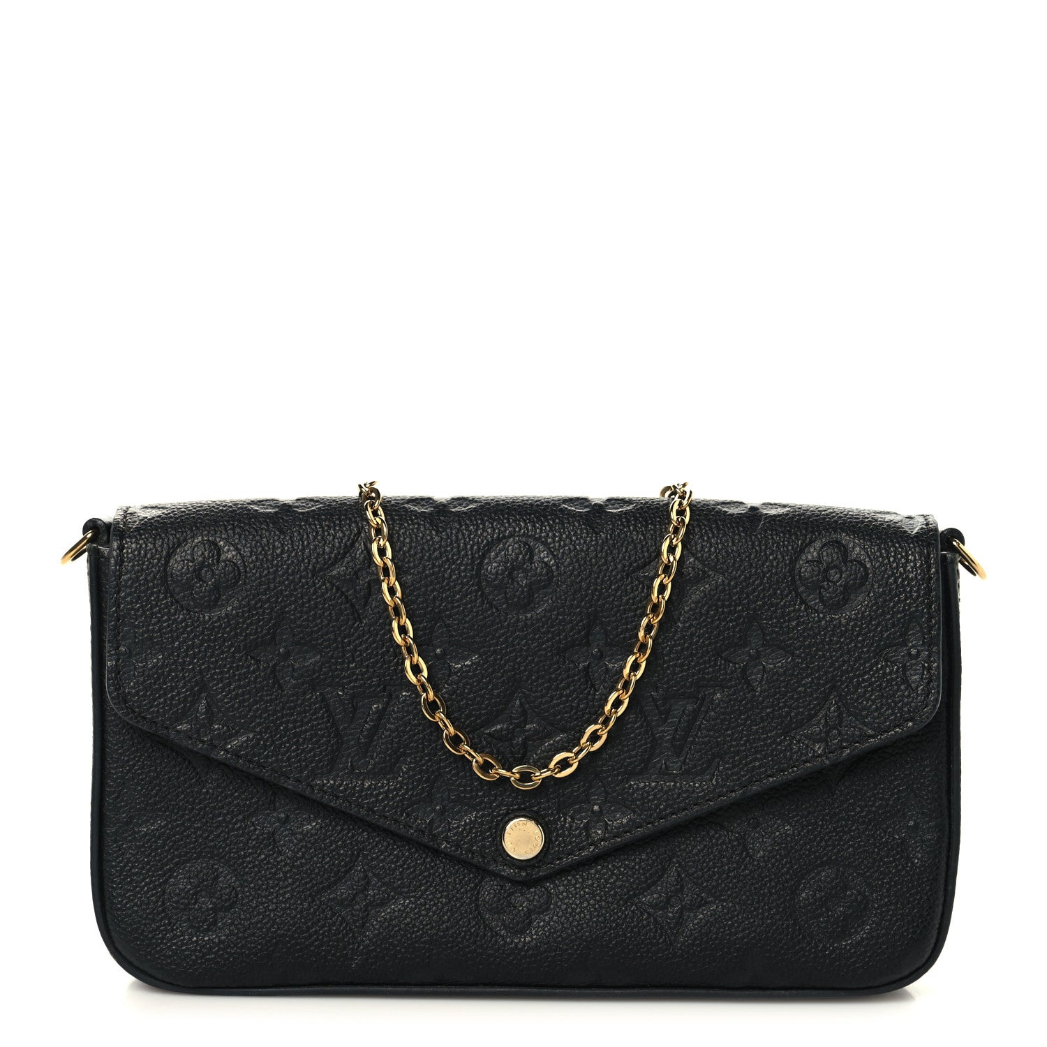 Louis Vuitton Empreinte Pochette Felicie Chain Wallet Black 1 of 9