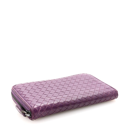 Bottega Veneta Nappa Intrecciato Zip Around Wallet Aubergine 4 of 6
