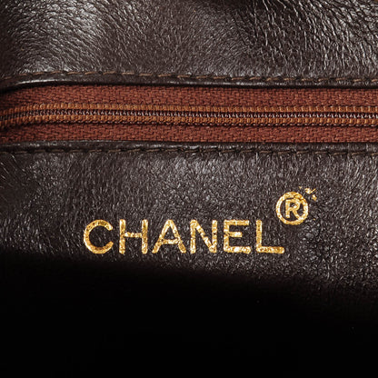 Chanel Suede Quilted CC Tassel Camera Case Brown 6 of 8