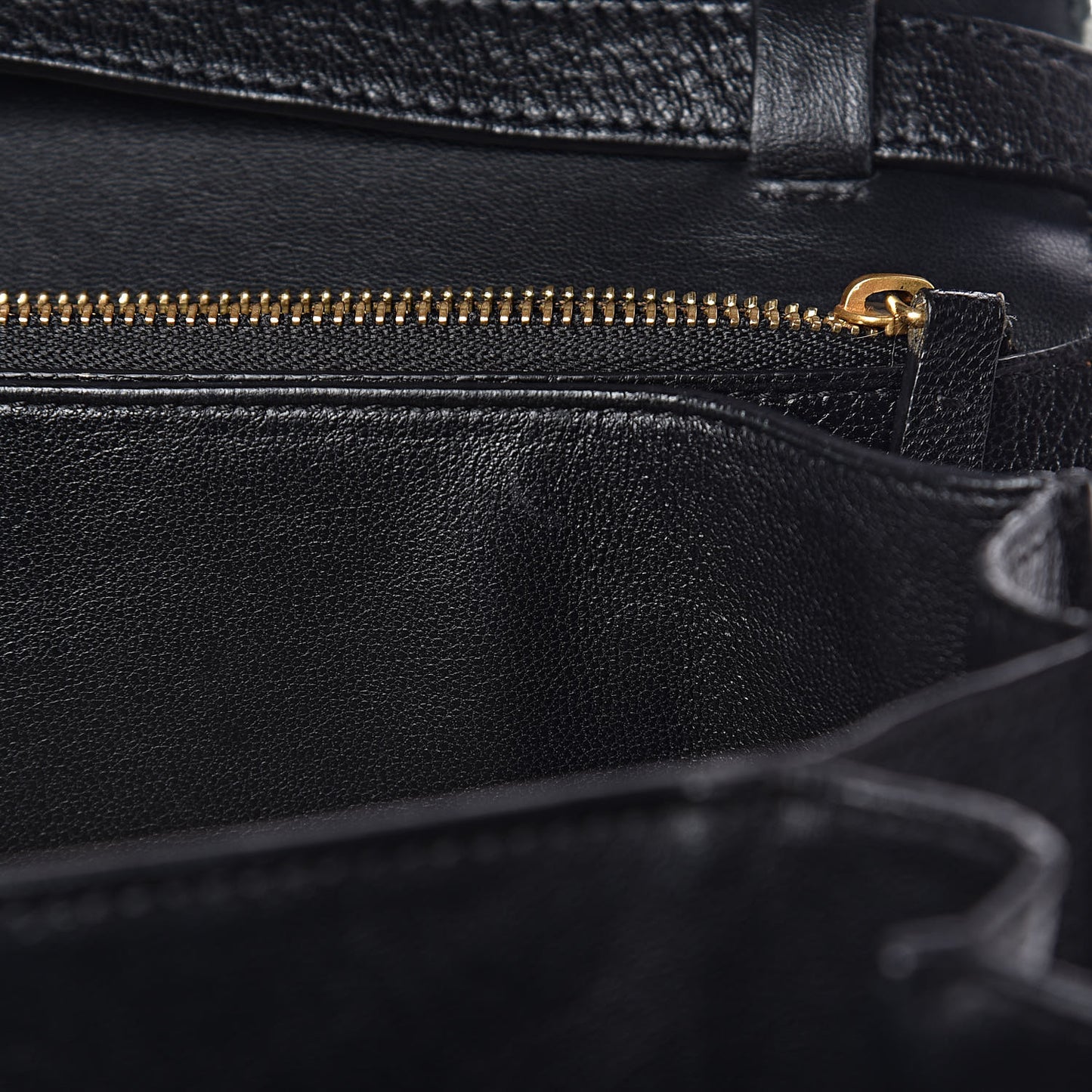 Goatskin Medium Classic Box Flap Bag Black