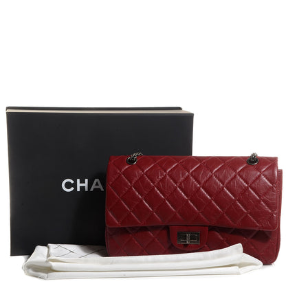 Chanel Aged Calfskin Quilted 2.55 Reissue 227 Flap Red 10 of 10