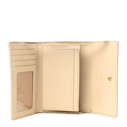 MCM Visetos Trifold Flap Wallet Soft Pink 5 of 8