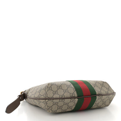 Gucci GG Supreme Monogram Web Small Ophidia Half Moon Hobo Brown 4 of 14