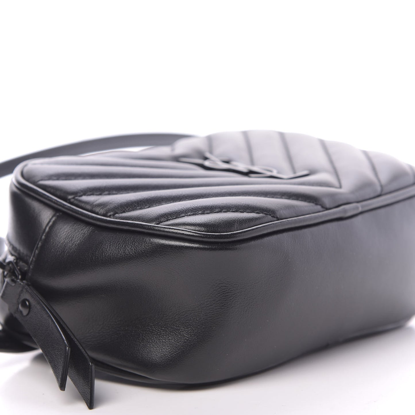 Calfskin Matelasse Monogram Lou Belt Bag Black