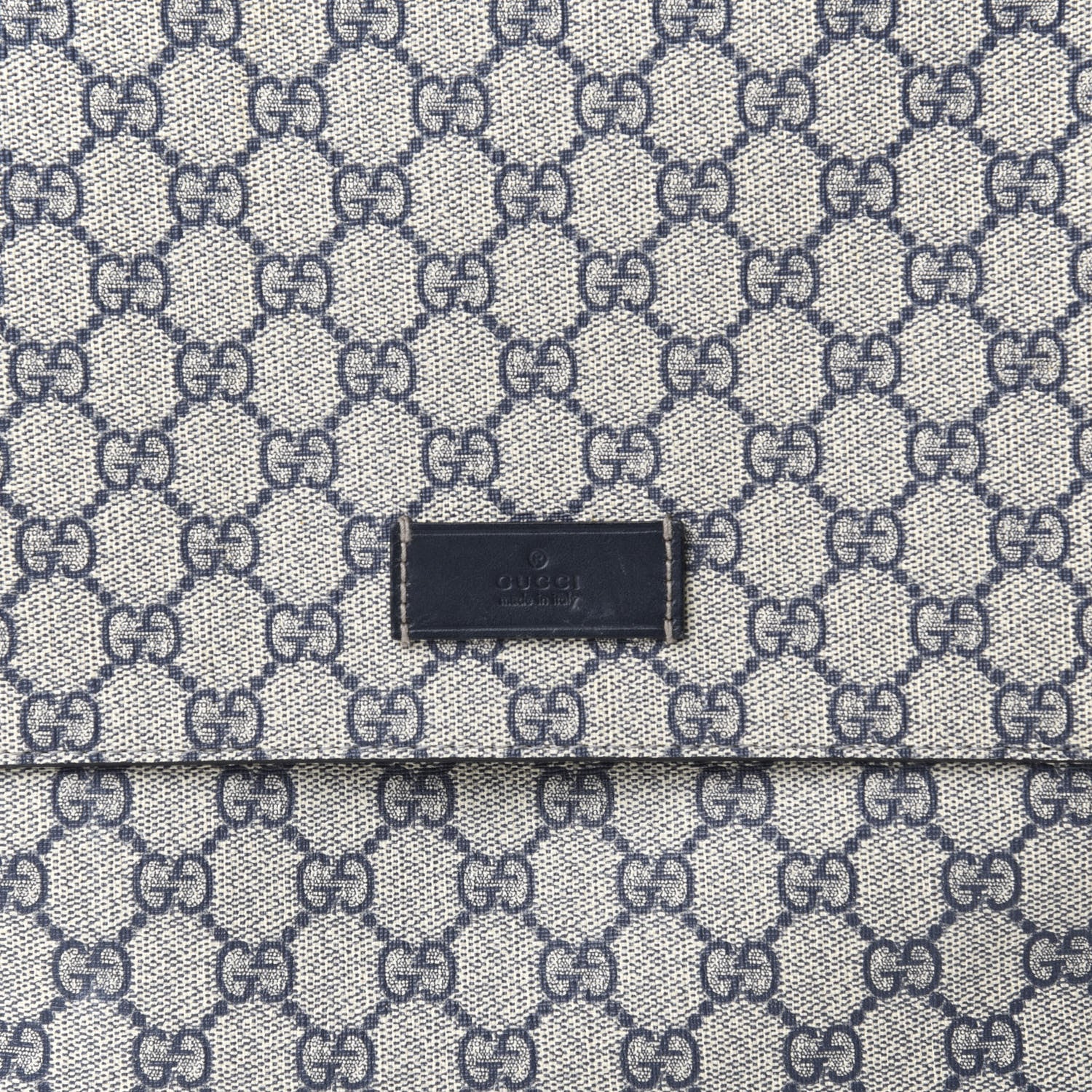 Gucci GG Plus Monogram Messenger Diaper Bag Navy 11 of 13