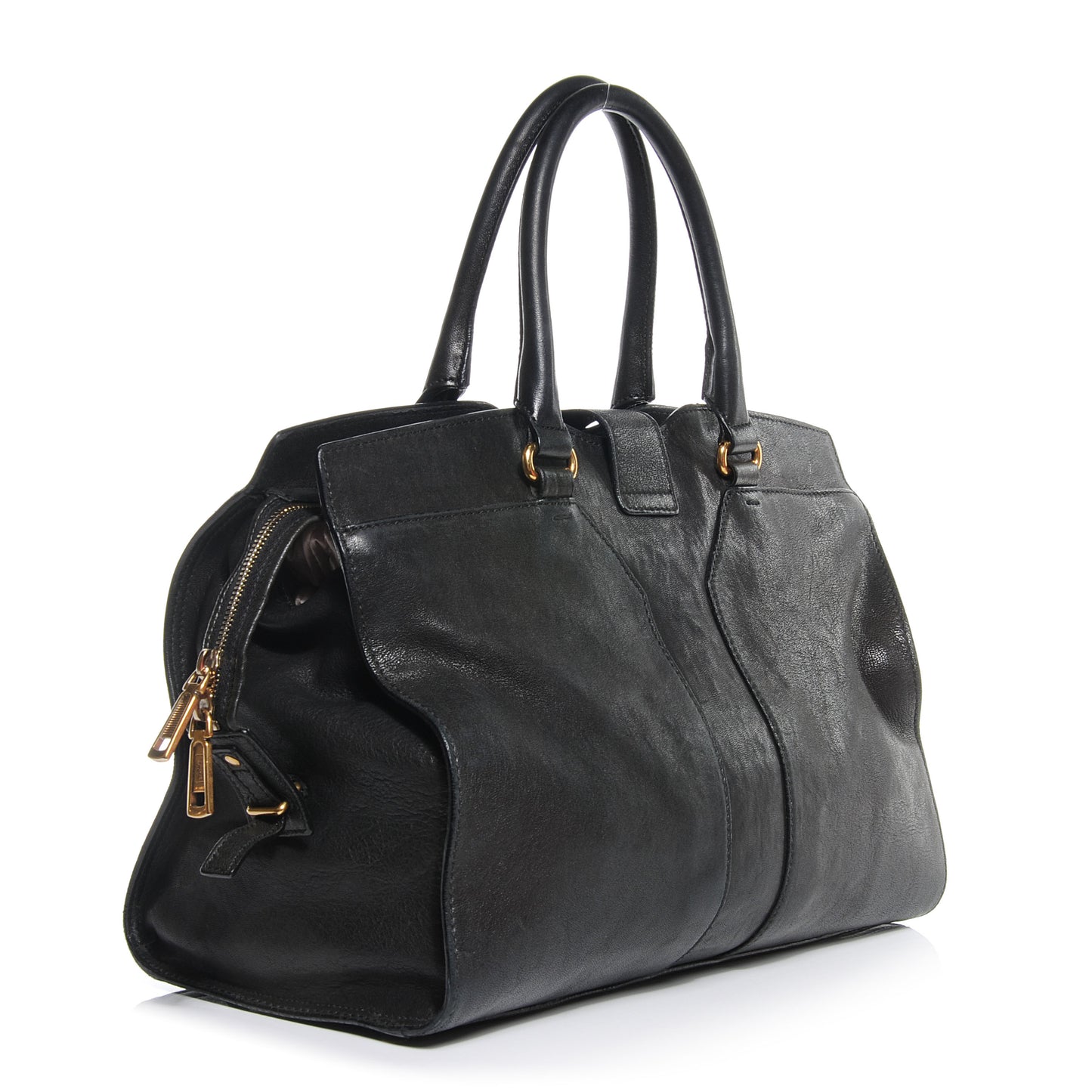 Leather Medium Cabas Chyc Black