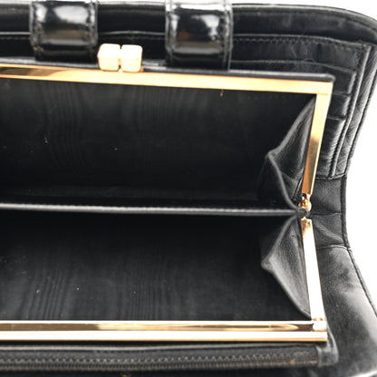 Chanel Patent Chocolate Bar Wristlet Wallet Black 6 of 16