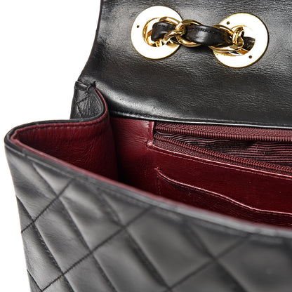 Chanel Lambskin Quilted XL Jumbo Single Flap Black 14 of 19