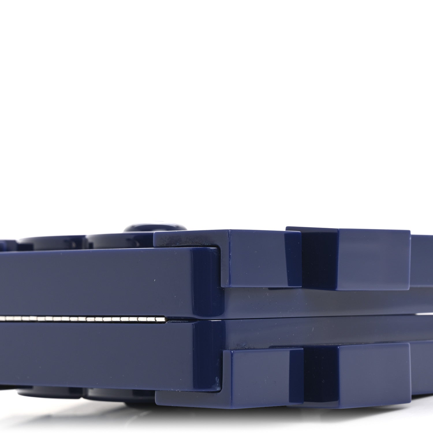 Chanel Plexiglass Boy Brick Lego Clutch Dark Blue 10 of 12