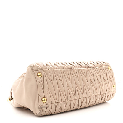 Miu Miu Nappa Matelasse Top Handle Bag Cammeo 4 of 13